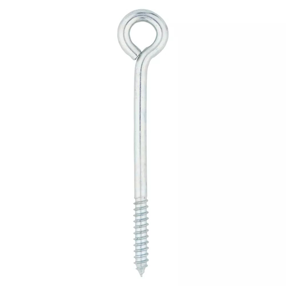 National Hardware Zinc Plated Lag Screw Eyes, 1/4-In X 5-In