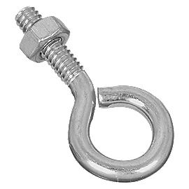 National Hardware Zinc Plated Eye Bolt, 1/4 X 2-In
