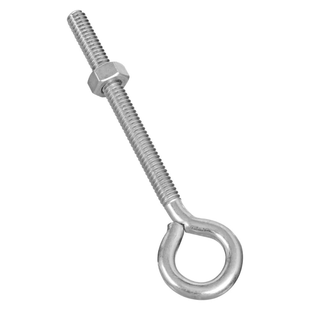 National Hardware Zinc Plated Eye Bolt, 1/4-In X 4-In