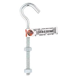 National Hardware Zinc Plated Hook Bolt,
5/16-In X 5-In