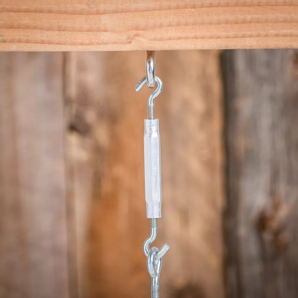 National Hardware Zinc Plated Hook/Hook Turnbuckle, 7/32-In X 6 1/2-In