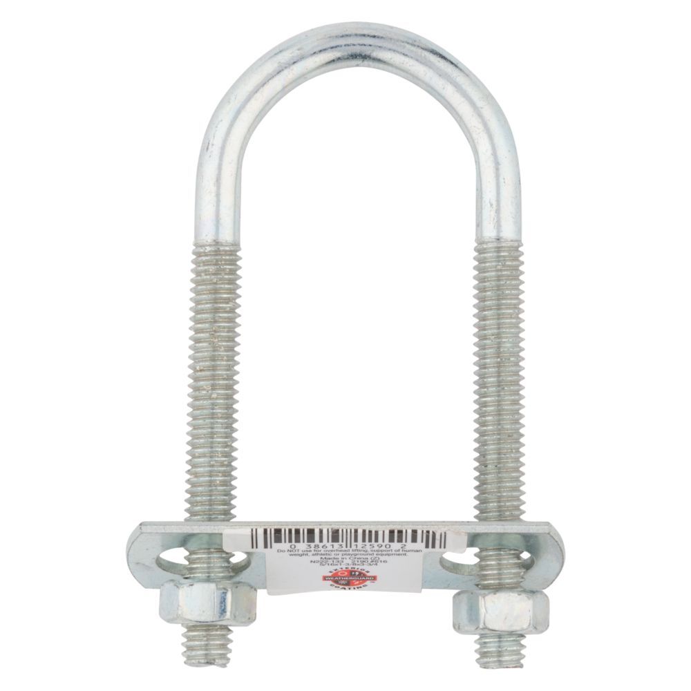 National Hardware Zinc Plated U Bolt, #516 - 5/16-In x 1 3/8-In x 3 3/4-In