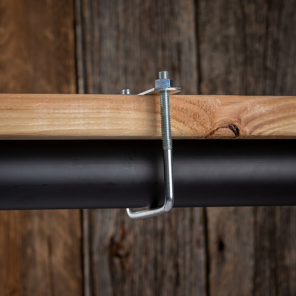 National Hardware Zinc Plated Square U Bolt, #675 - 3/8-In x 4-In x 5-In