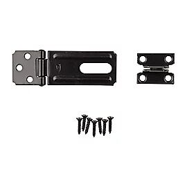 National Hardware Black Safety Hasp, 3-1/4-In