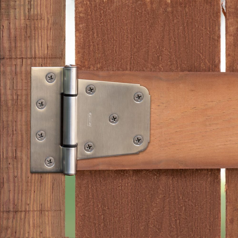 National Hardware Stainless Steel Extra Heavy Gate Hinge, 3 1/2-In