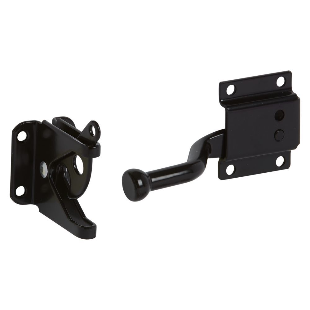 National Hardware Black MaxLatch, 4-In