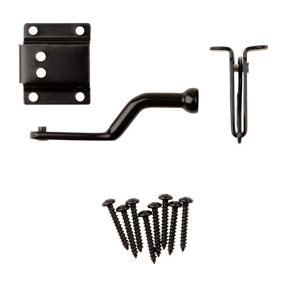 National Hardware Black MaxLatch, 4-In