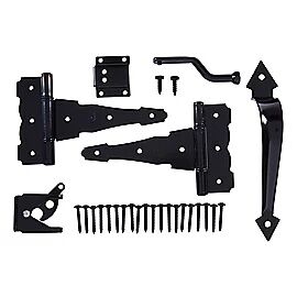 National Hardware Black Decorative Gate Kit