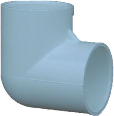 Genova PVC Pressure Pipe Elbow 90-Degree - White, 1 1/2 in