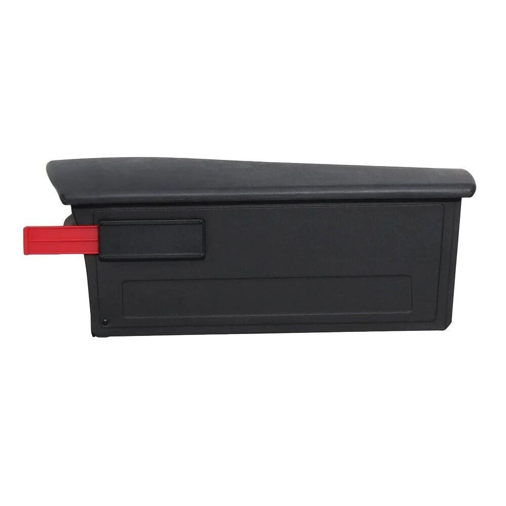 Architectural Mailboxes Black Mailsafe Locking Post Mount Mailbox, 9 1/2-In x 13-In x 21 3/5-In