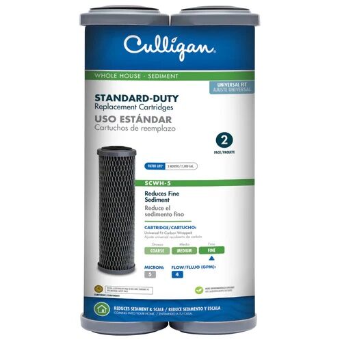 Culligan 5-Micron Carbon Paper Sediment/Taste/Odor Replacement Cartridge, 2-Pk