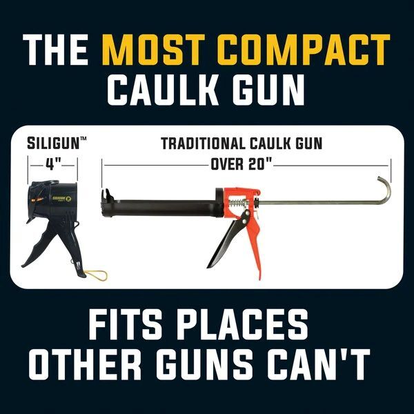 SILIGUN Classic Compact 4-In Caulking Gun