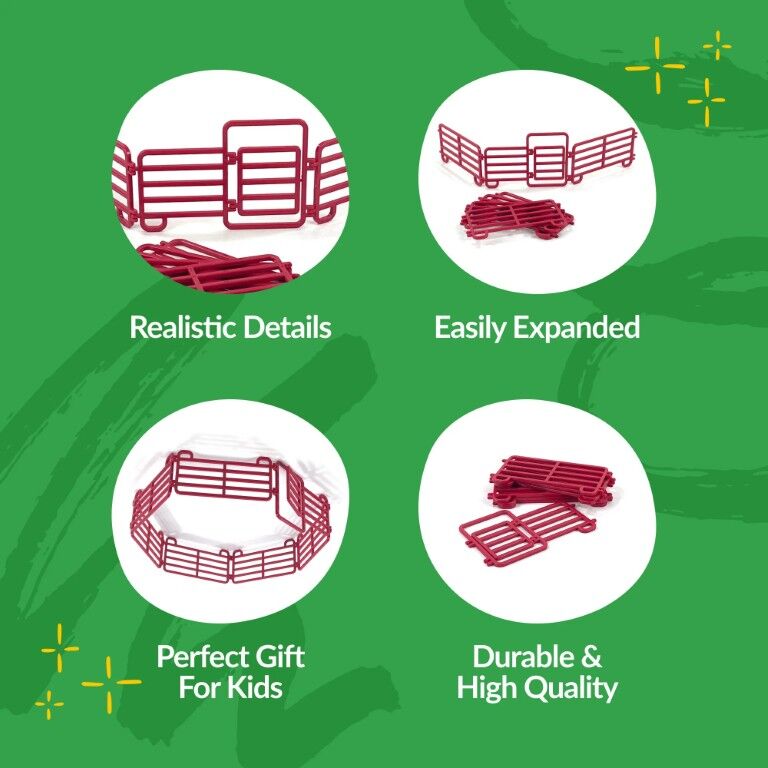 Big Country Toys Four Sixes Ranch Corral Fencing, 7-Pc