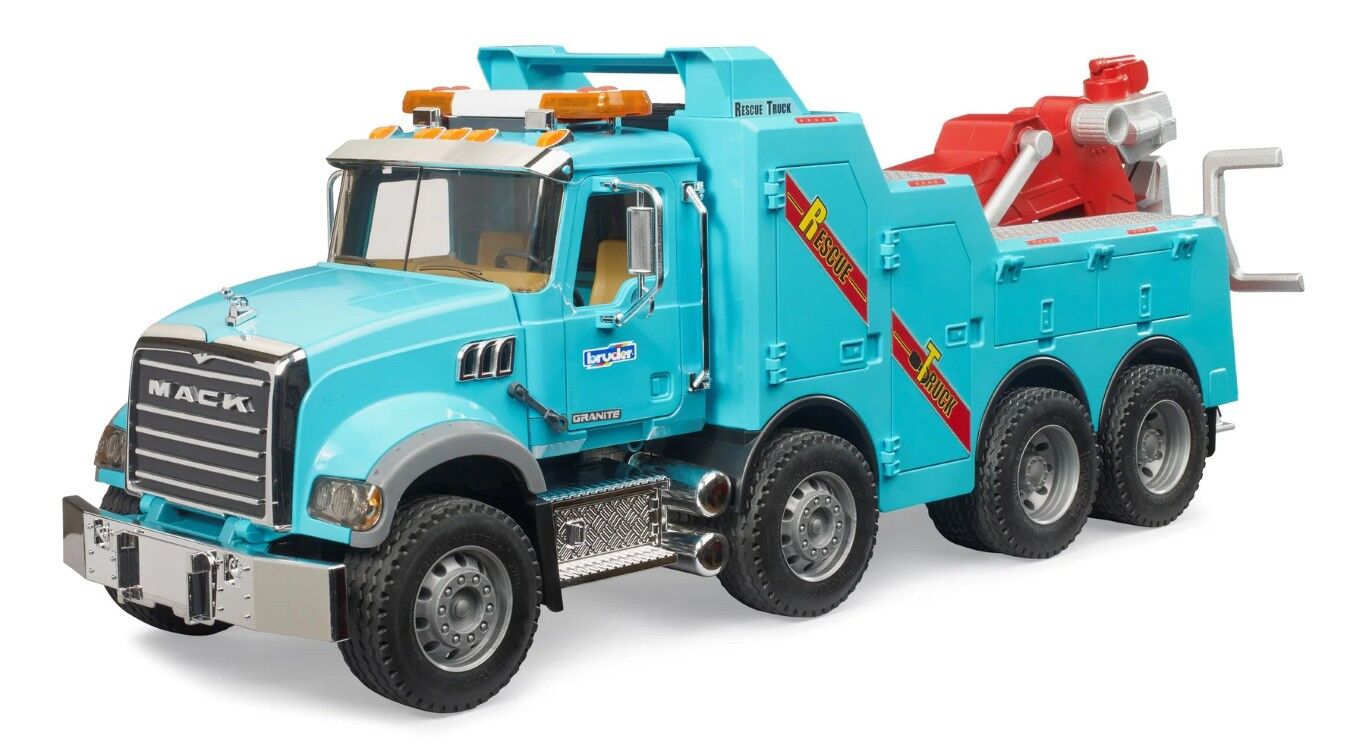 Bruder Mack Granite Recovery And Towing Truck With L&S Module Toy