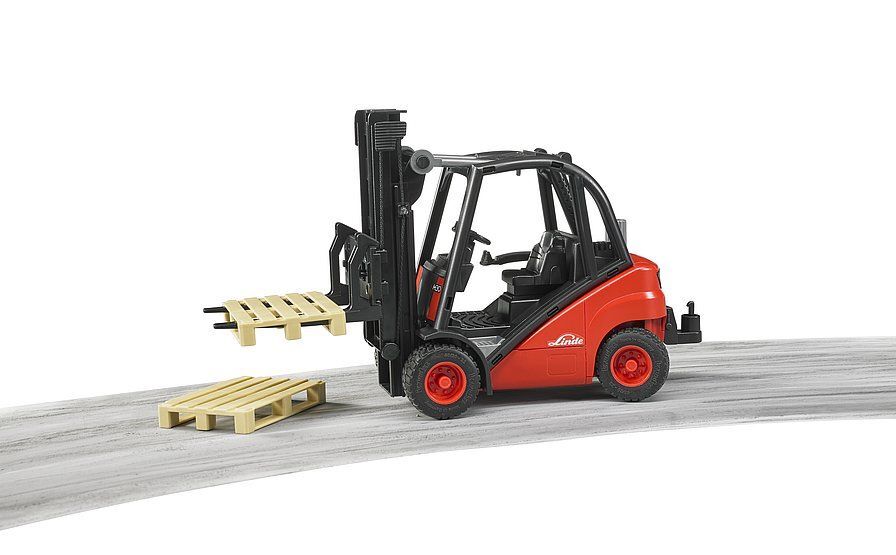 Bruder Linde Fork Lift H30D with 2 Pallets Toy Set