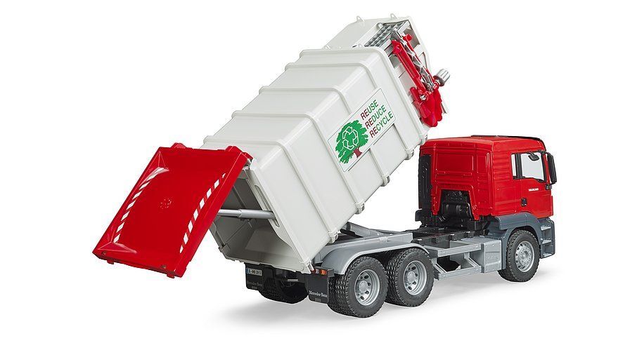 Bruder MAN TGS Side Loading Garbage Truck Toy Set
