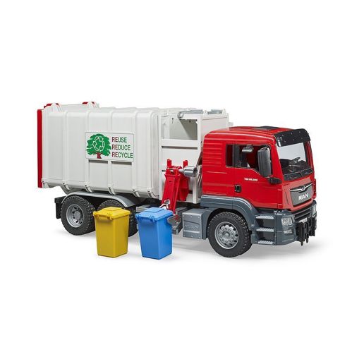 Bruder MAN TGS Side Loading Garbage Truck Toy Set