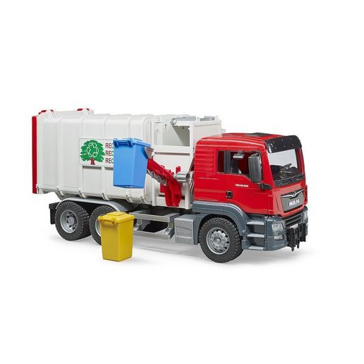 Bruder MAN TGS Side Loading Garbage Truck Toy Set
