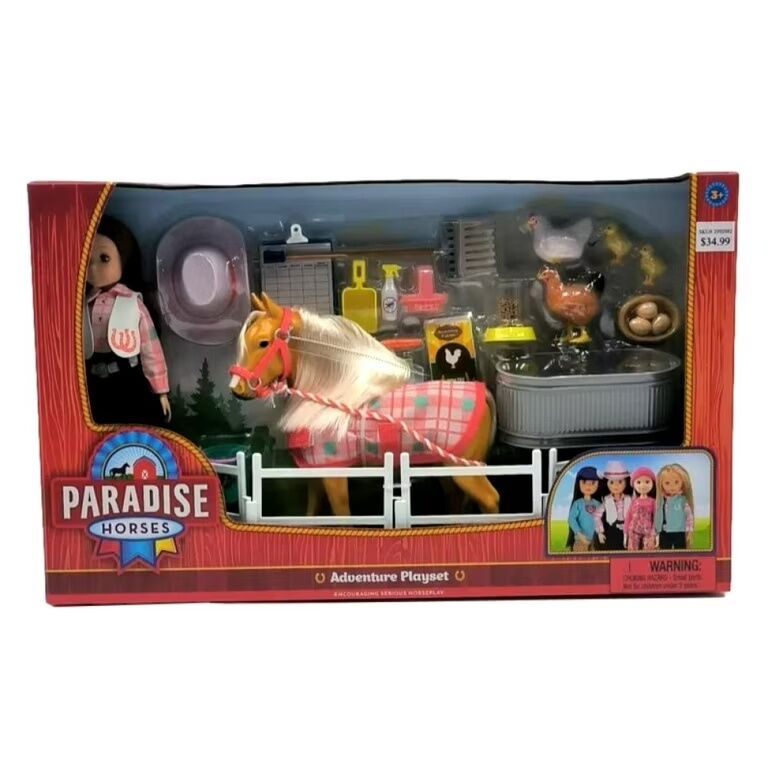 Paradise Kids Doll & Foal Playset, 10-In