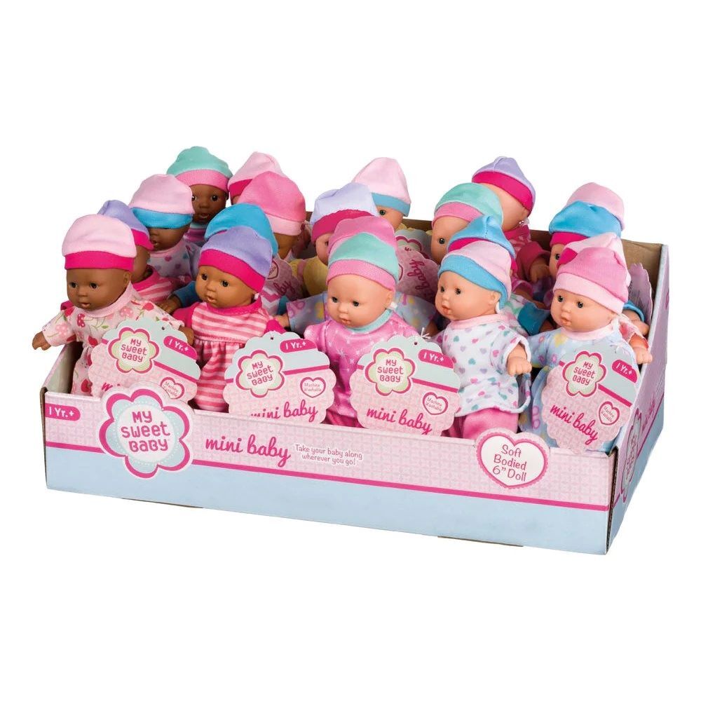 Toysmith My Sweet Baby Mini Baby Doll Assortment