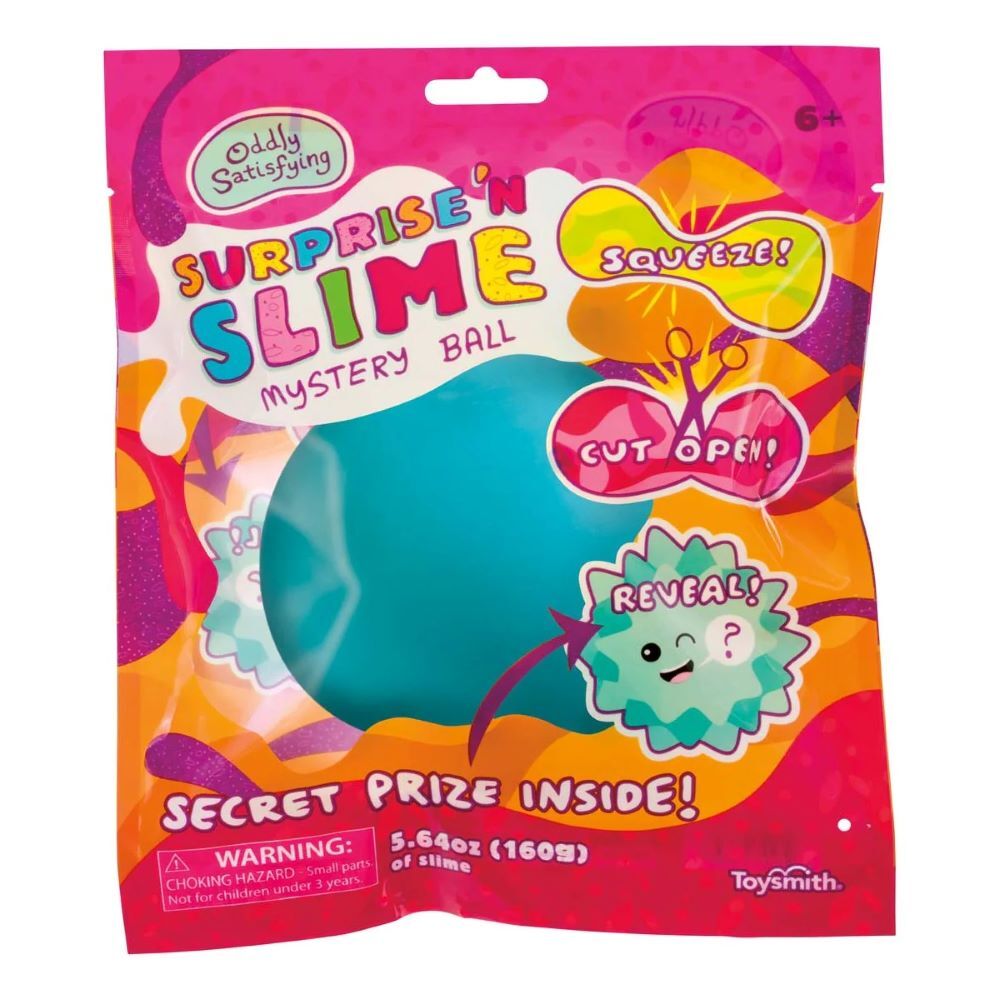 Toysmith Oddly Satisfying Surprise 'N Slime Mystery Ball Assortment