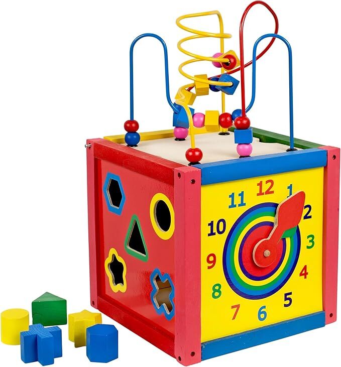 Real Wood Toys 5-In-1 Activity Cube