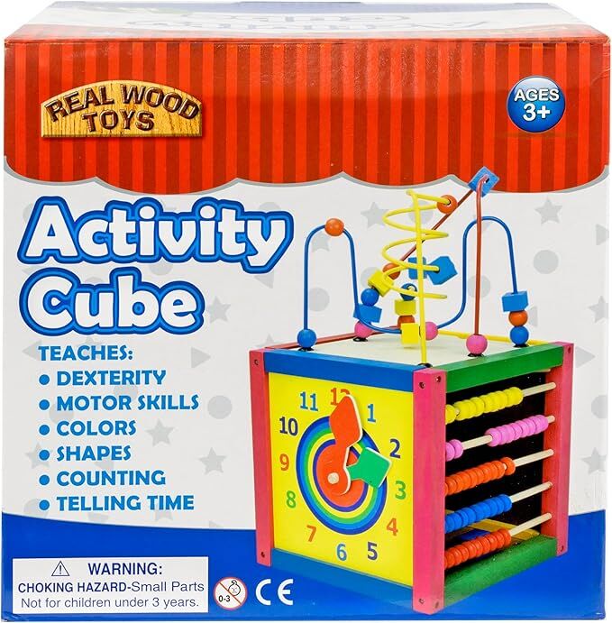 Real Wood Toys 5-In-1 Activity Cube