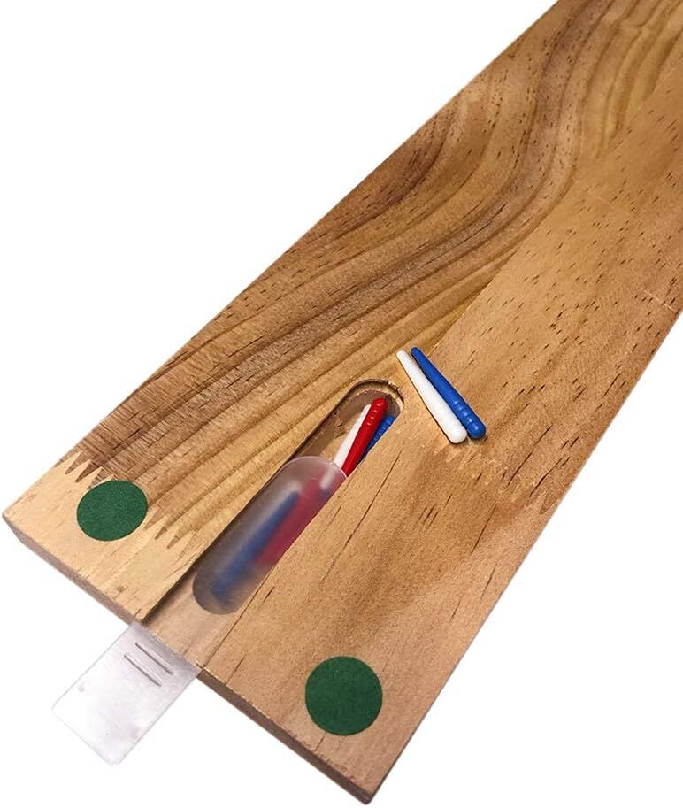 Bicycle 3-Track Color Coded Wooden Cribbage Board Game