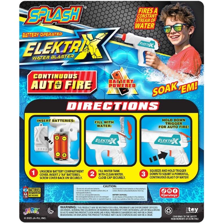 Splash Elektri-X Battery Operated Water Blaster Assortment