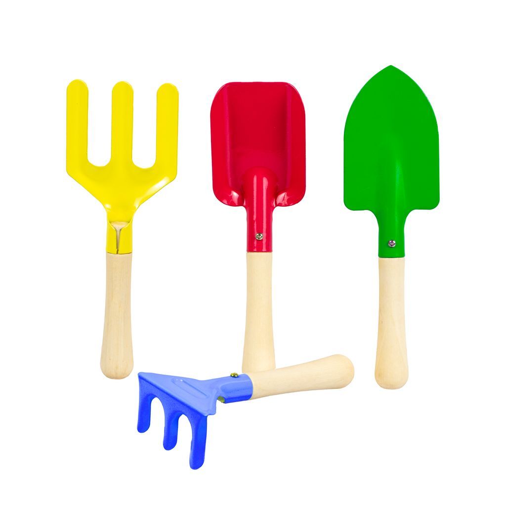 Group Sales Kid's Mini Metal Garden Tool Set, 4-Pc