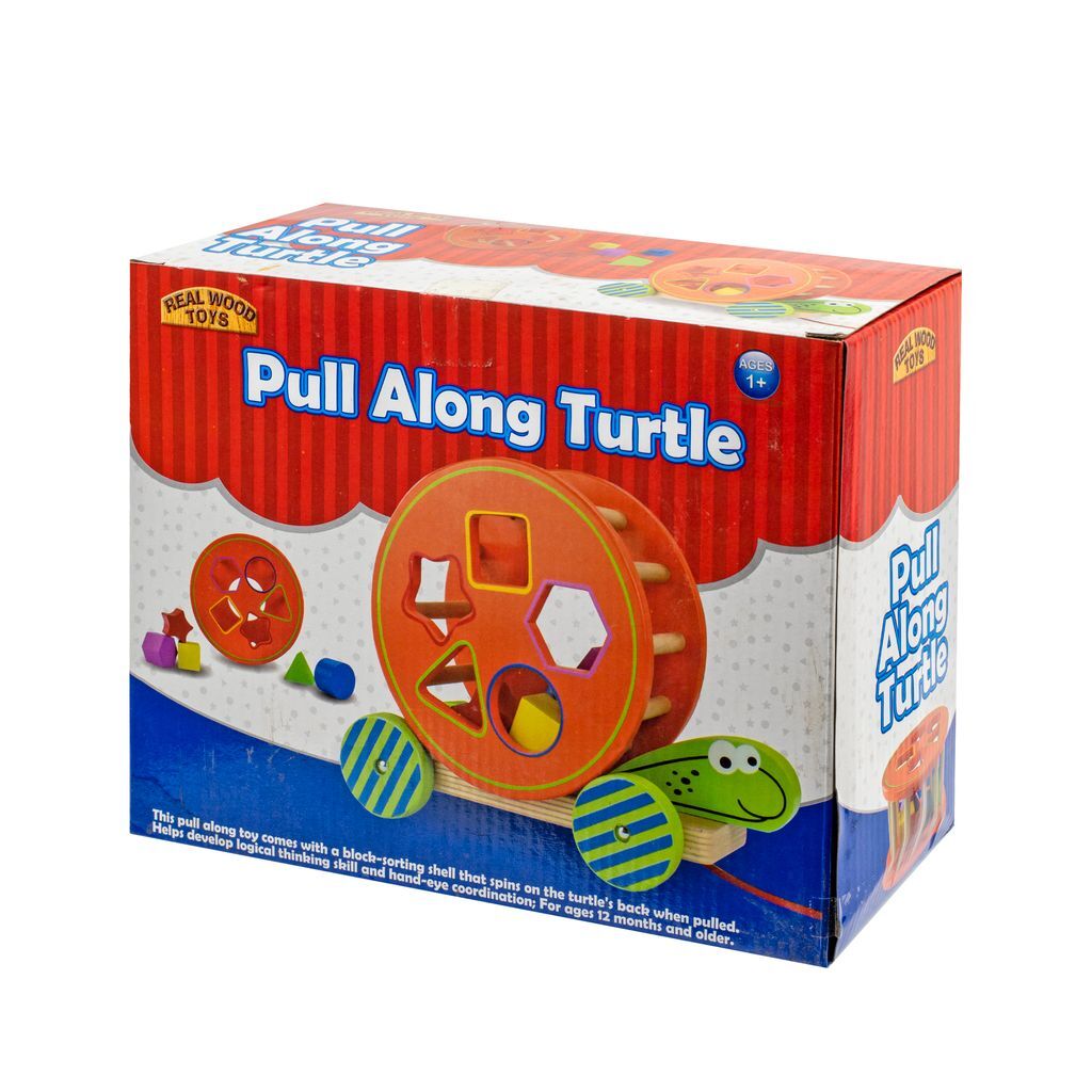 Real Wood Toys Pull Along Turtle