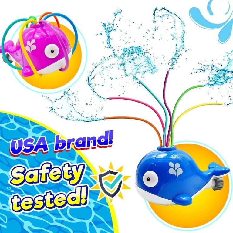 Ja-Ru Spinning Whale Water Spray Sprinkler Assortment