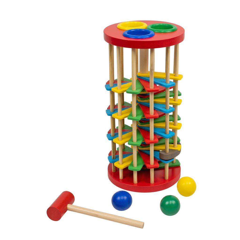 Real Wood Toys Knock & Roll Tower