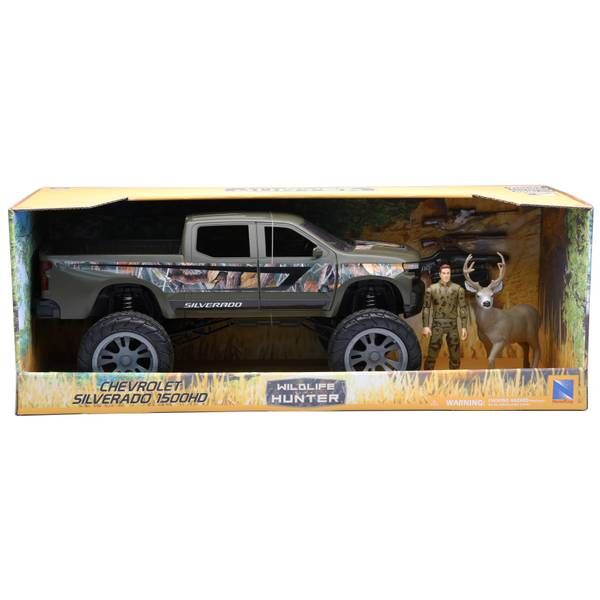 New Ray Wildlife Hunter Chevrolet Silverado 1500HD Playset