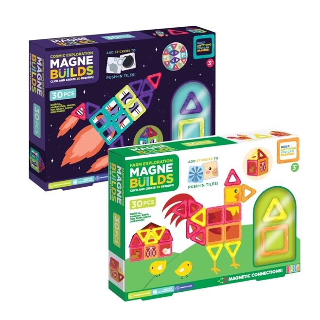 Group Sales Magne Build Click And Create 3D Designs Playset Assorted Styles