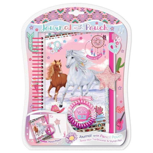 Hot Focus Wild & Free Journal With Pouch