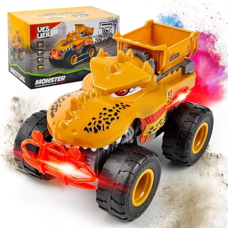 Veslier Dinosaur Monster Construction Truck Toy Assortment