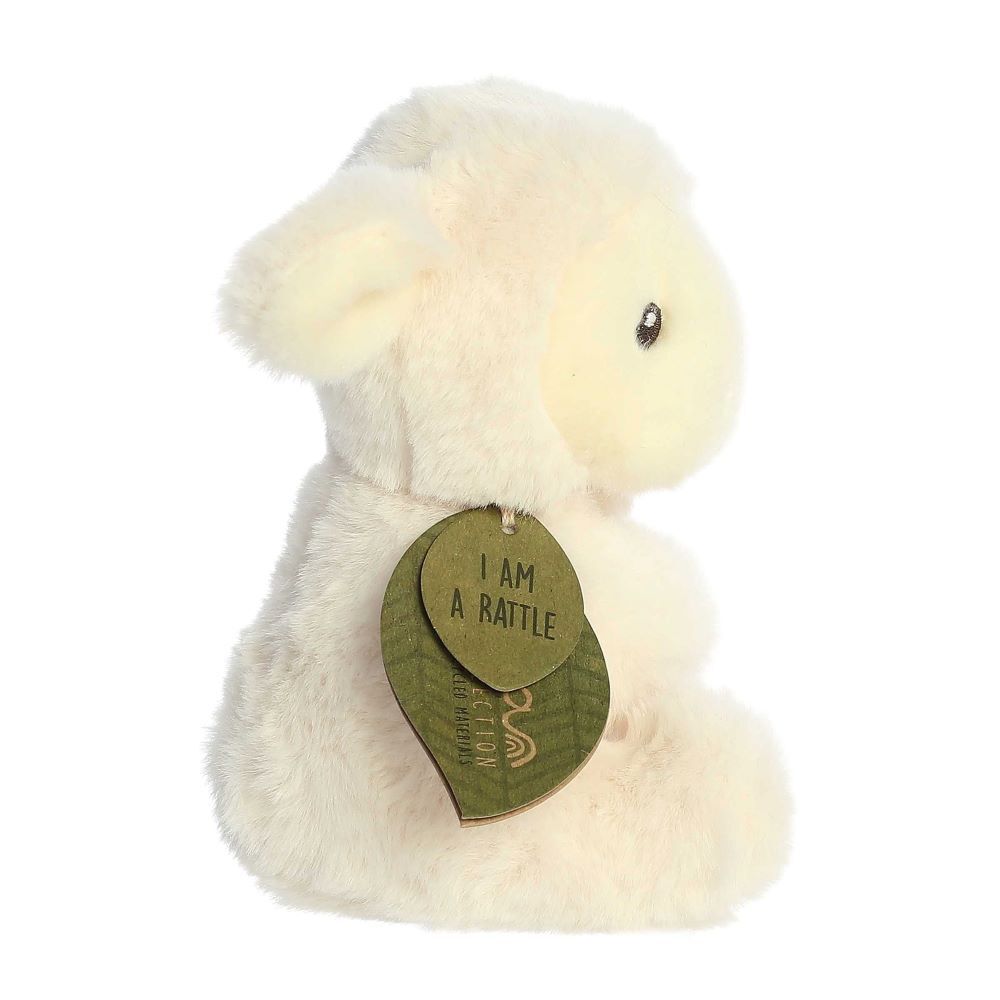 Aurora Eco Ebba Lamb Rattle, 6-In