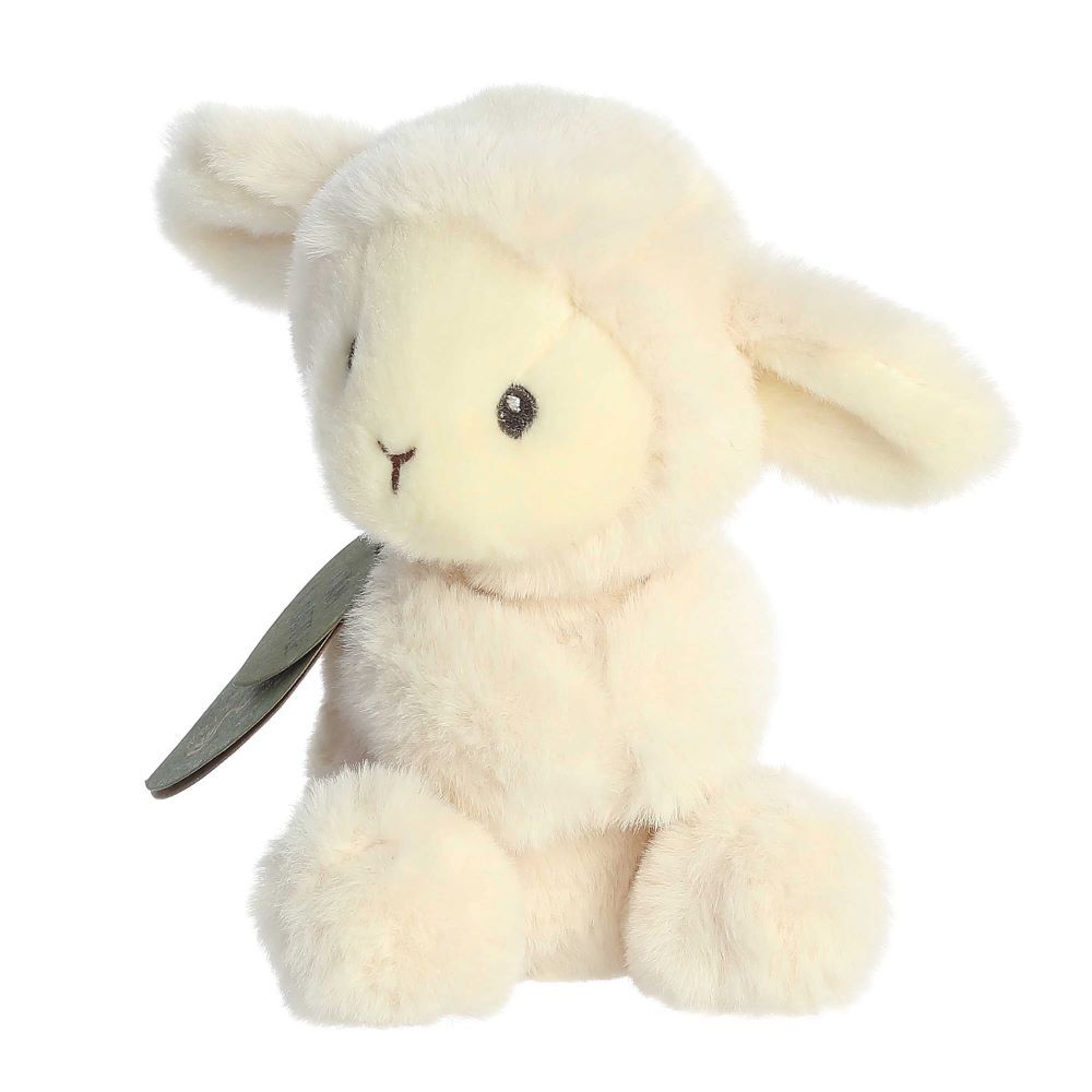 Aurora Eco Ebba Lamb Rattle, 6-In