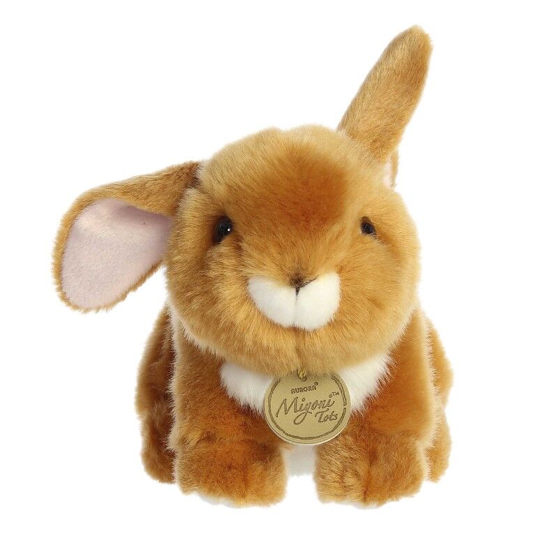 Aurora Miyoni Tots Ginger Playful Baby Bunny, 8-In