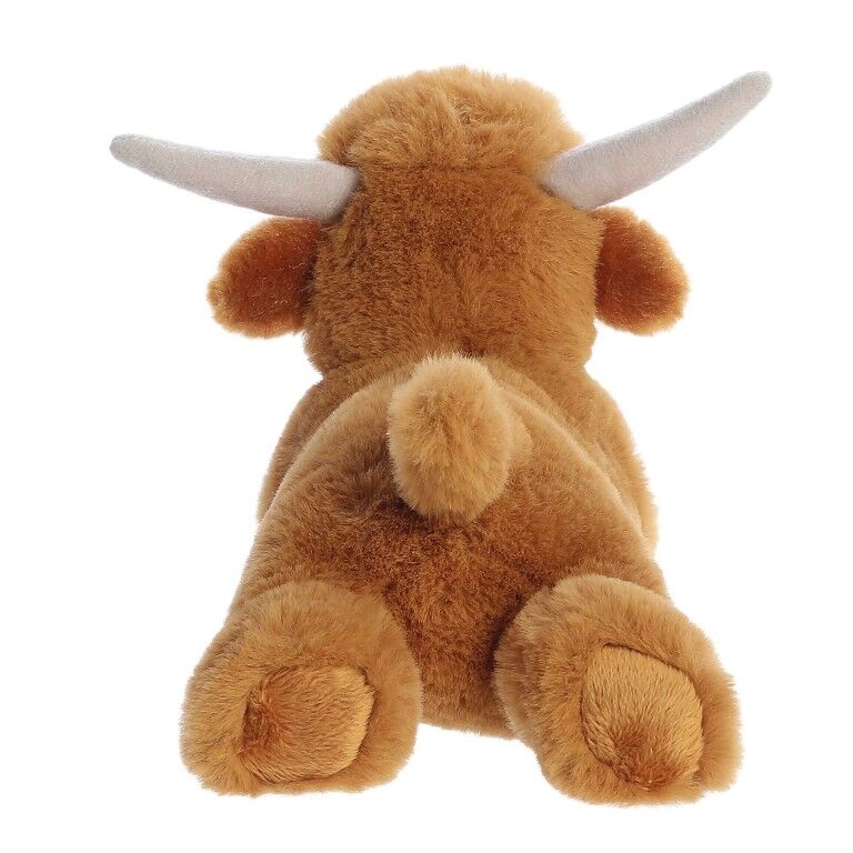 Aurora Mini Flopsie Highland Cow Plush, 8-In