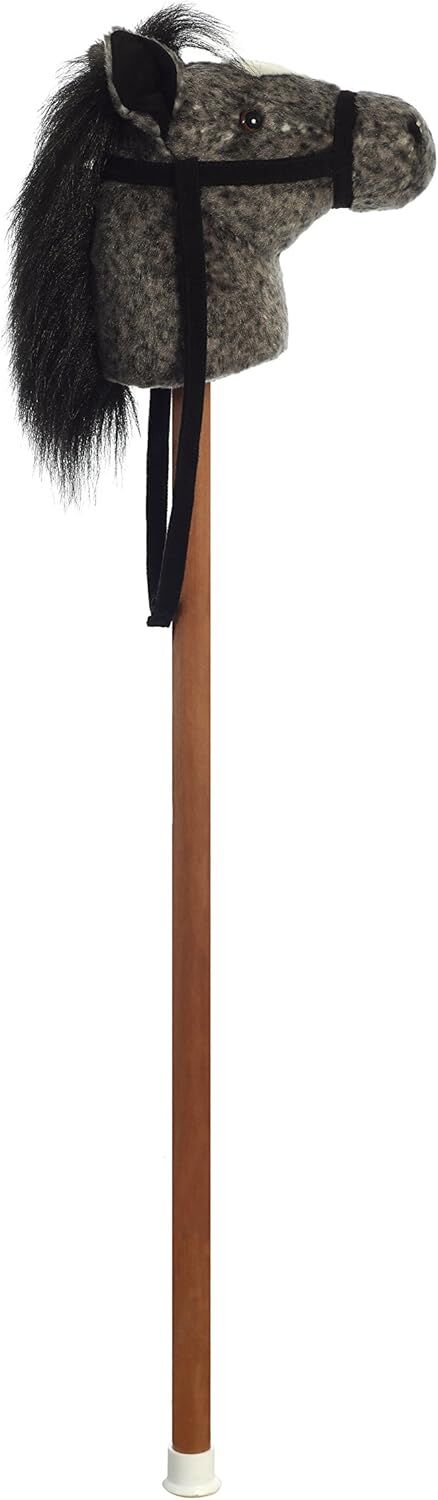 Aurora White Ride-On Giddy Up Stick Toy Assorted Styles, 37-In
