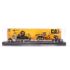 Diecast Masters 1:87 Scale Cat Semi Tractor With lowboy Trailer And Cat Diecast Machines Assorted