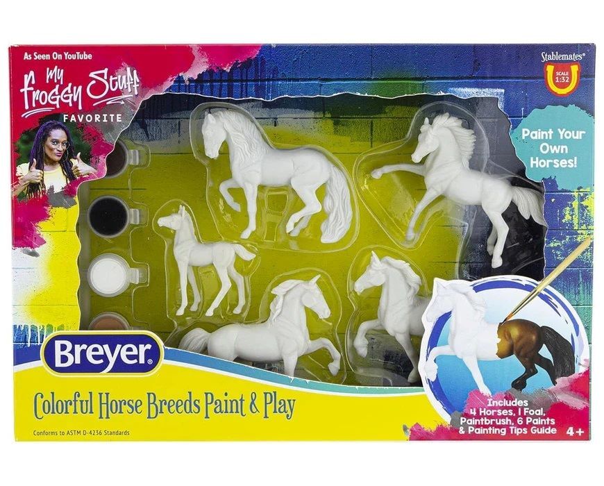 Breyer Colorful Breeds Paint & Play Toy Set