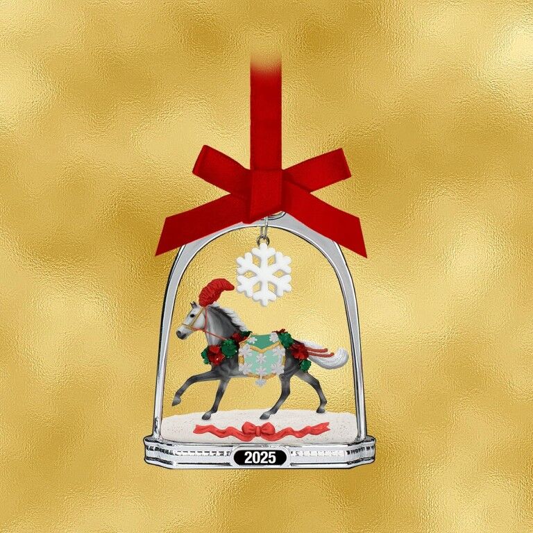 Breyer 2025 Stirrup Ornament Christmas In Bloom