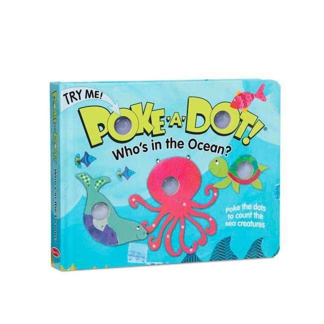 Melissa & Doug Poke-A-Dot: Who's in The Ocean? Book - 3+