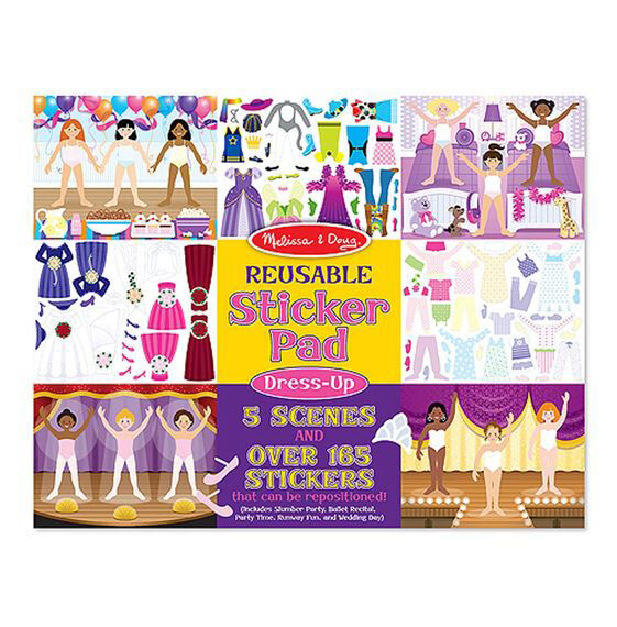 Melissa & Doug Reusable Sticker Pad - Dress-Up - 3 yrs+