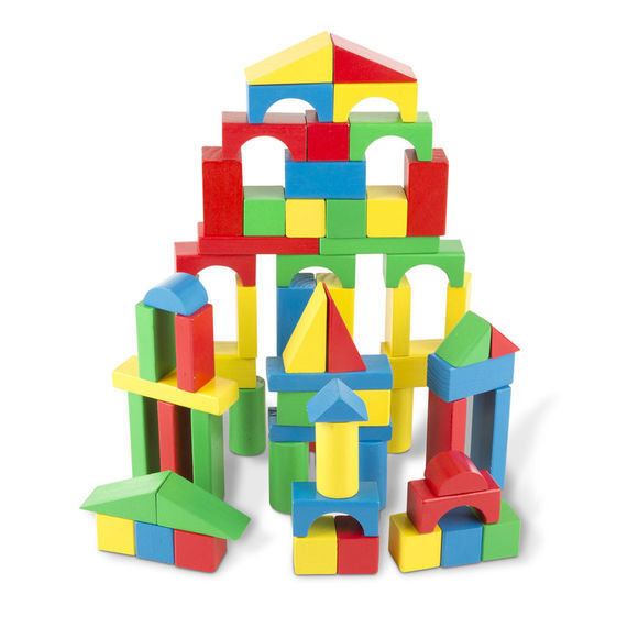 Melissa & Doug Wood Blocks Set - 3 yrs+