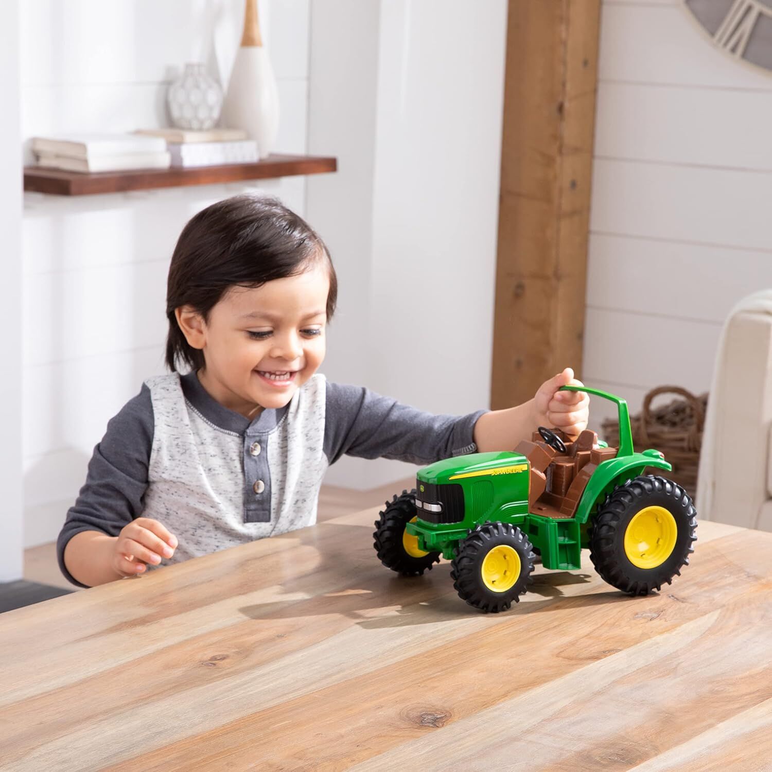 Tomy John Deere Tough Tractor Toy, 11-In