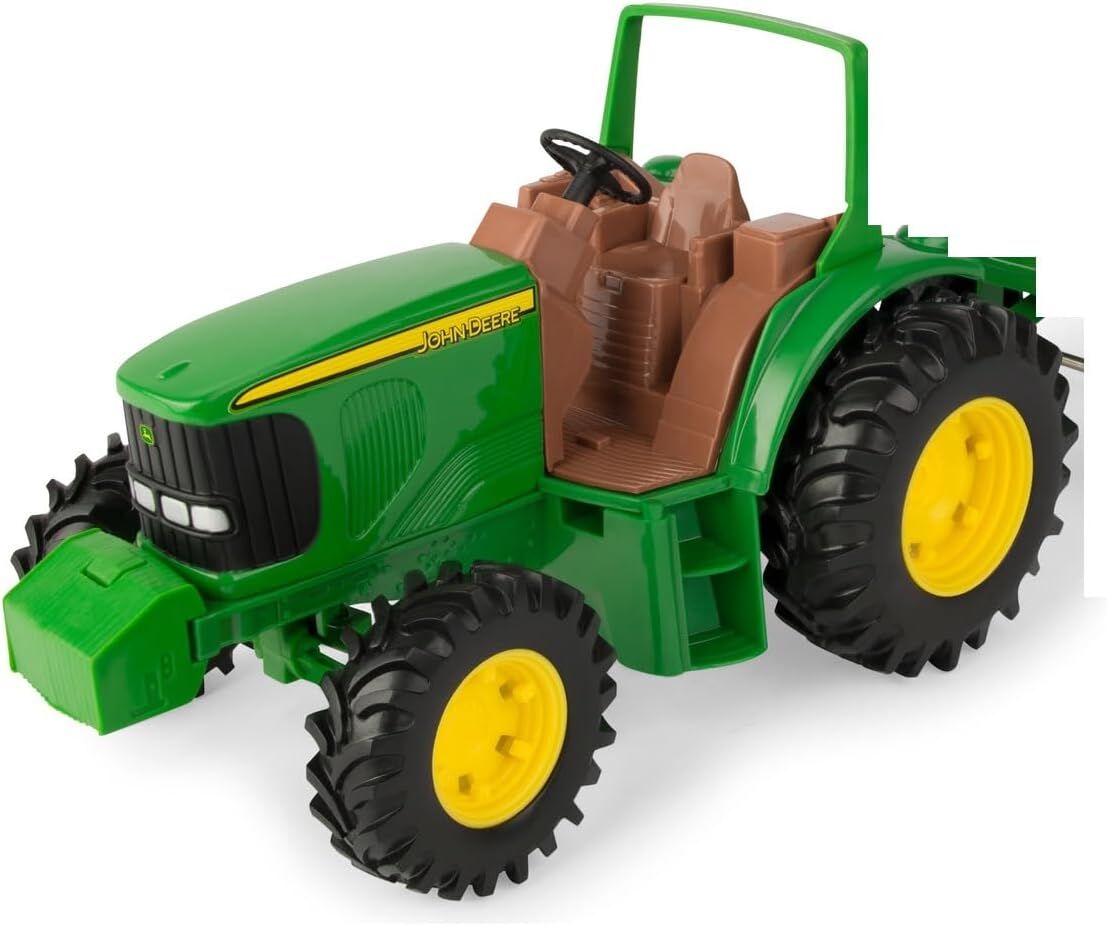 Tomy John Deere Tractor Wagon Playset, 8-In